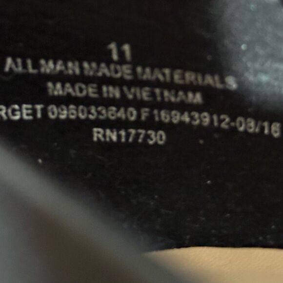 Merona Faux Leather Pointed-Toe-Pumps Black | Women Size 11 - Picture 7 of 14